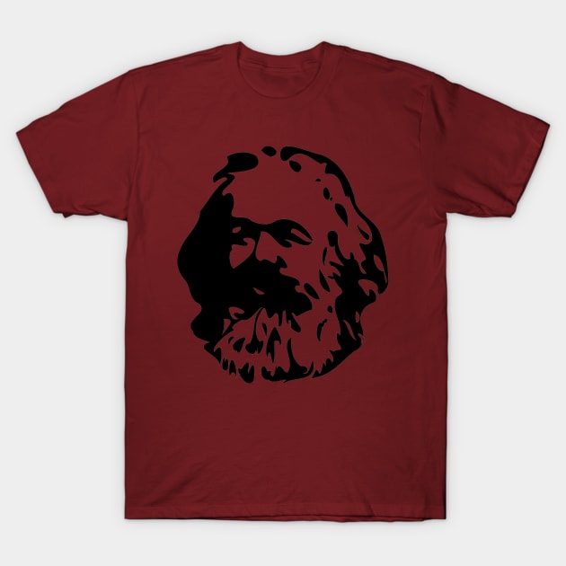 Karl Marx Silhouette T-Shirt by SpaceDogLaika